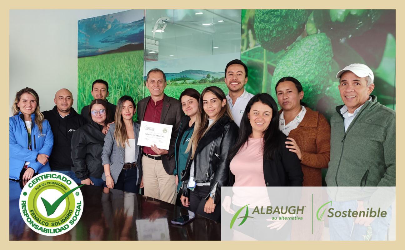 Albaugh Colombia recibe certificado de Responsabilidad social